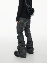 SLIM GLITTER FLARE JEANS