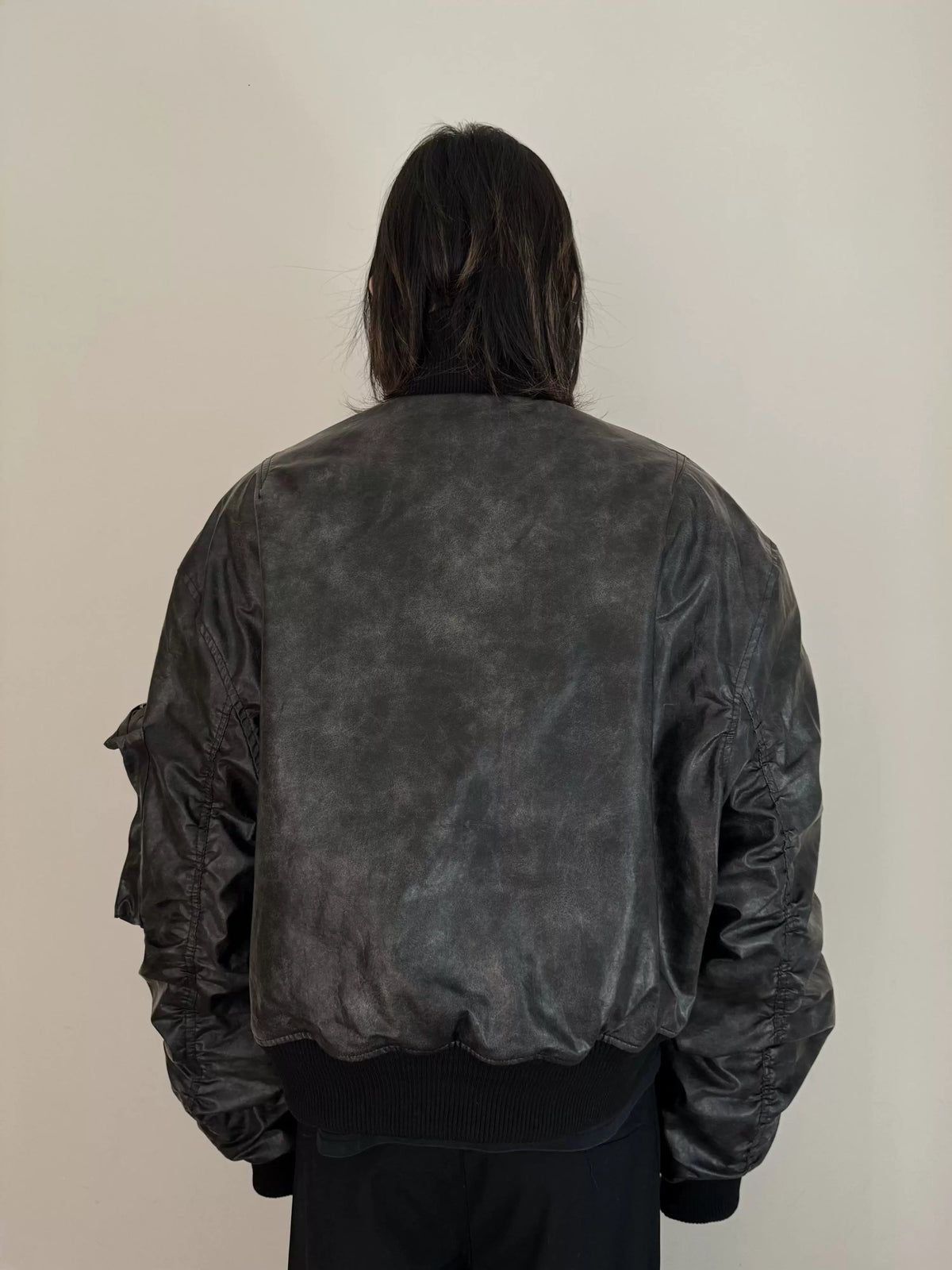 VINTAGE AGED COTTON BOMBER JACKET