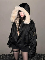 LEOPARD PRINT PILOT JACKET