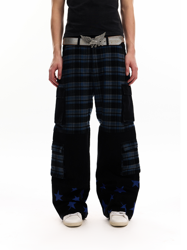 PATCHWORK DISTRESSED STREET JEANS