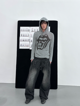 VEGAN DRILL WASHED BAGGY PANTS