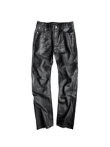 DISTRESSED BLACK STRETCH JEANS