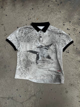 LEOPARD PRINT POLO SHIRT