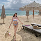 TWO-TONE TRIANGLE BIKINI SET