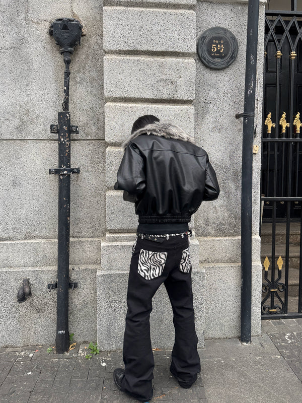 COLORFUL PATCHWORK DENIM PANTS