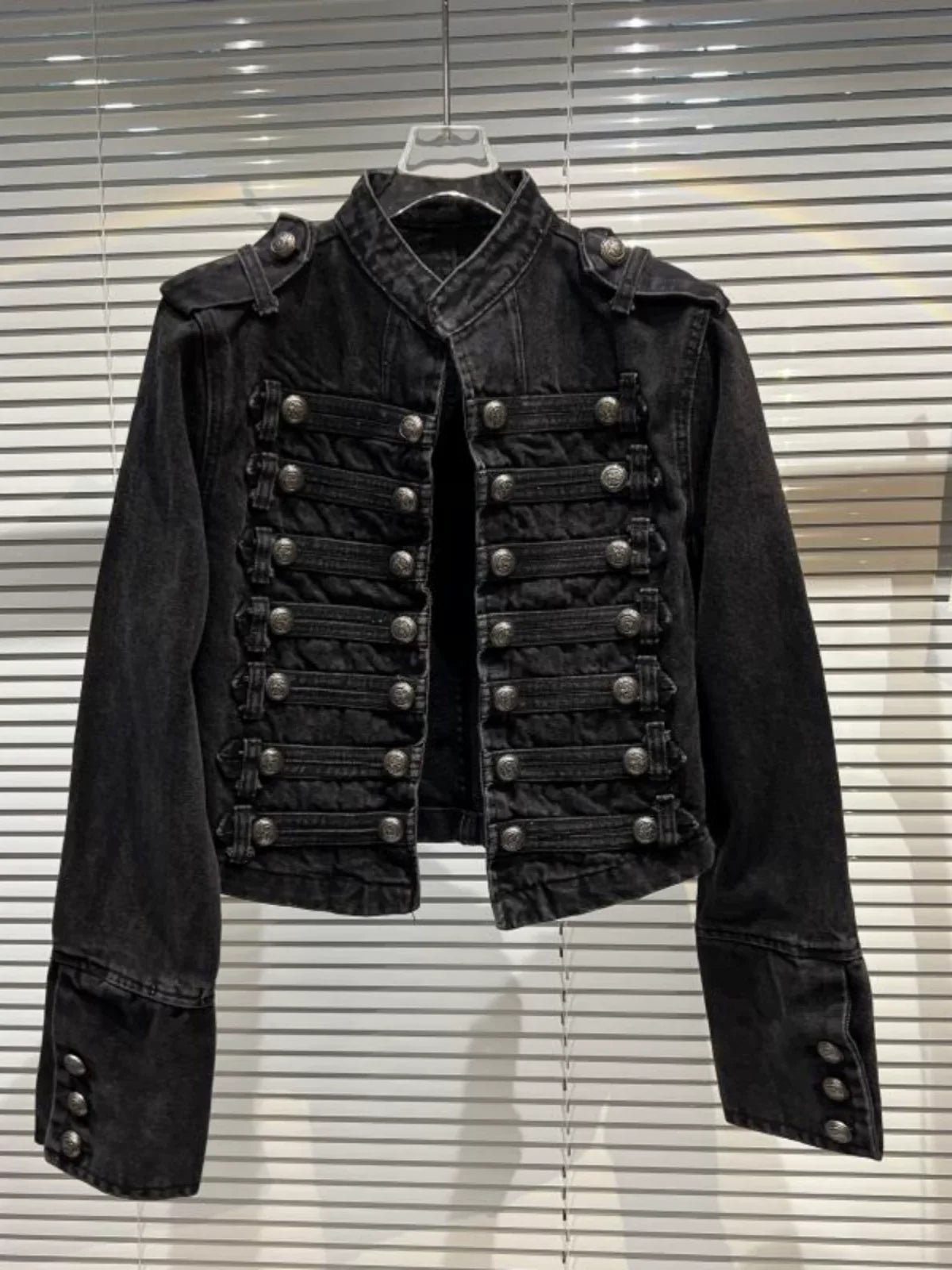 PUNK BIKER DENIM JACKET
