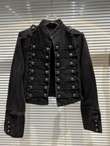 PUNK BIKER DENIM JACKET