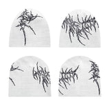 ORGANIC BONE PRINT KNIT HAT