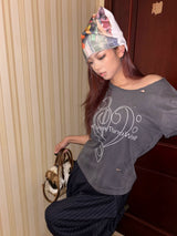 HEAVY WASH CUT NECK T-SHIRT