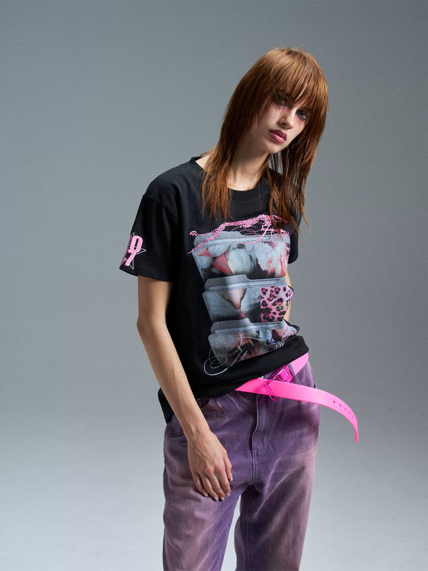 MILLENNIUM WIND EMBROIDERED T-SHIRT