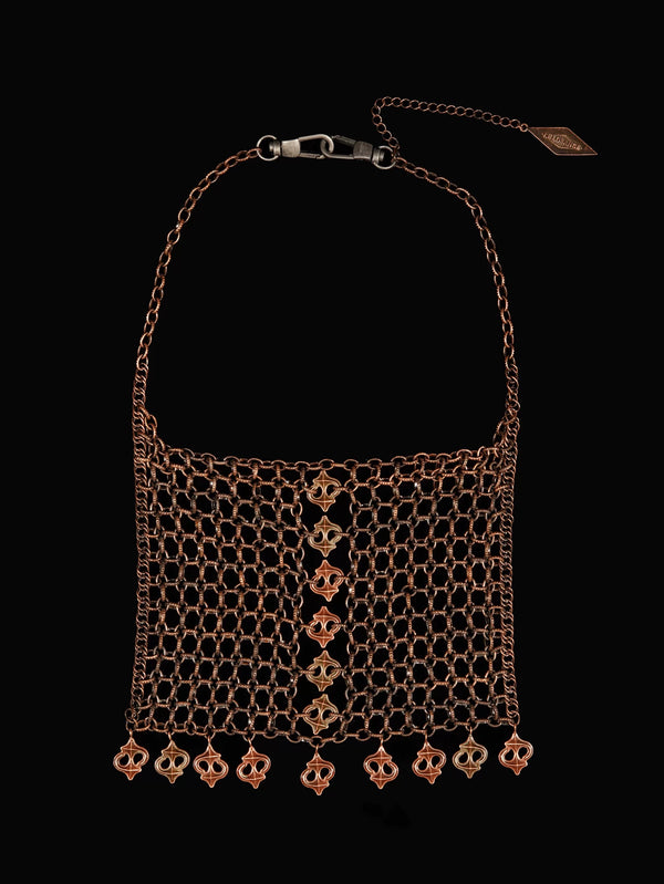SPARKLER MESH CHAIN PANTS NECKLACE