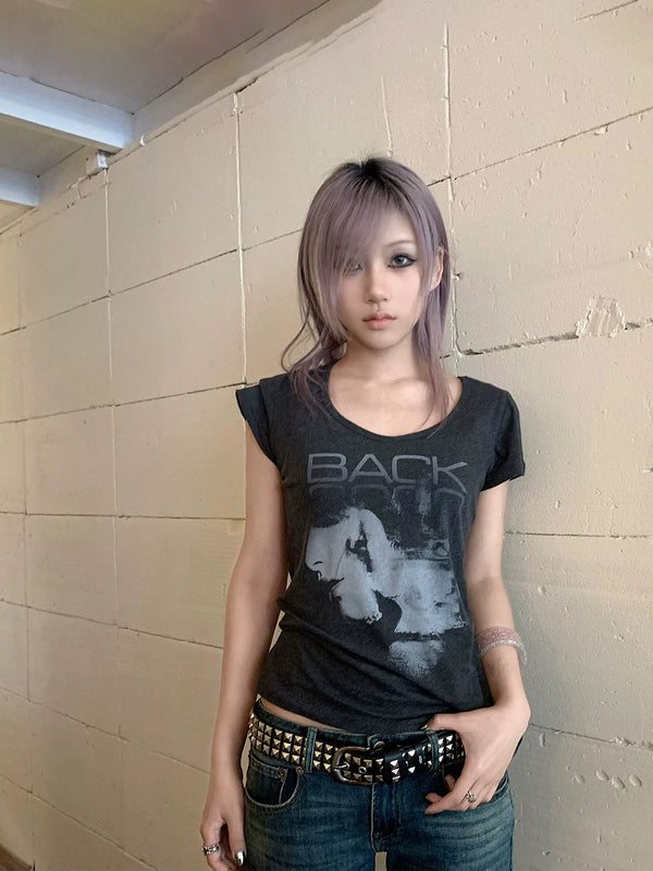 VINTAGE CASHMERE U-NECK TEE