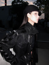 VASCULAR BLACK LEATHER JACKET