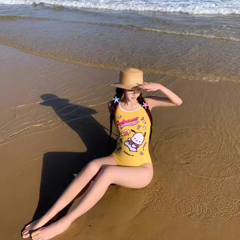 CUTE CARTOON PUPPY SWIMSUIT