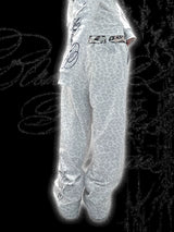 LEOPARD FLORAL SWEATPANTS