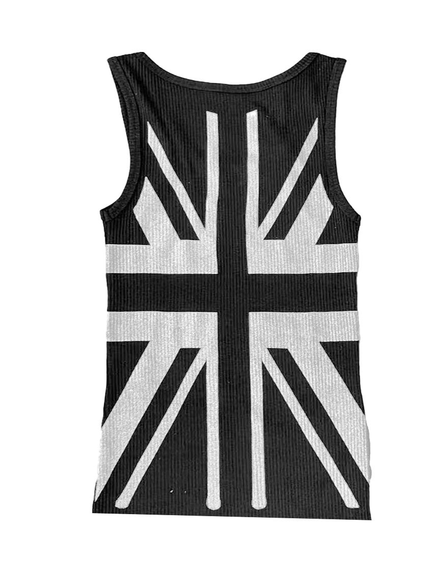 GLITTER FLAG SLIM T-SHIRT