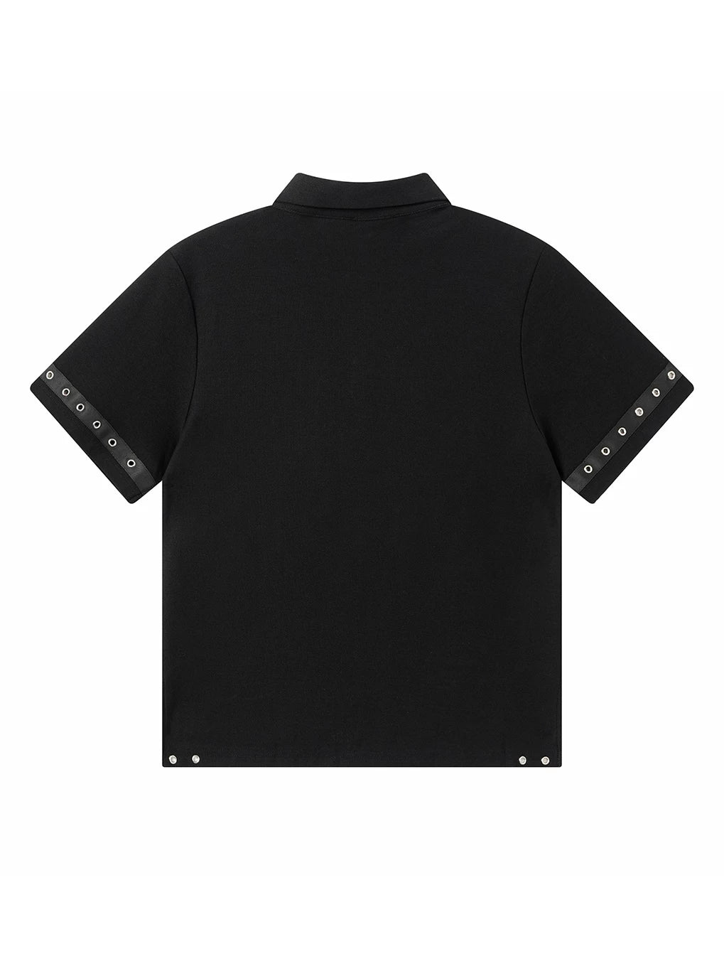 STUDDED CROSS POLO TEE