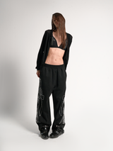 NOE CROSSBODY EMBROIDERED SWEAT PANTS