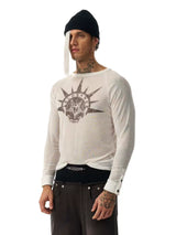 PUNK SKULL LONG-SLEEVE T-SHIRT