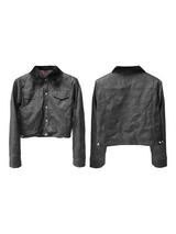 FUR COLLAR SHORT DOWN JACKET