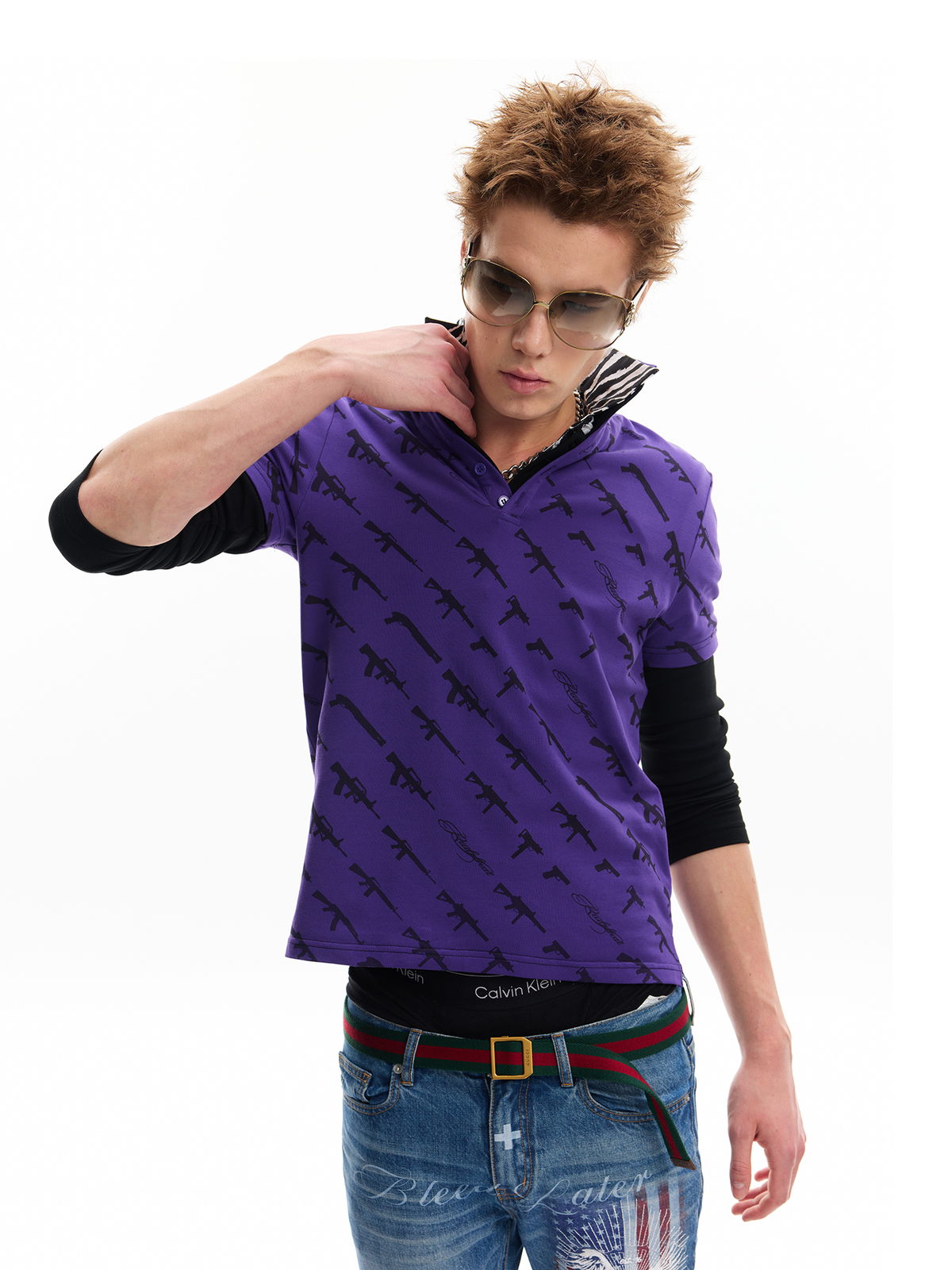 HEAT GUNS FULL PRINT POLO