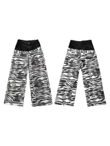 ZEBRA PRINT BAGGY JEANS