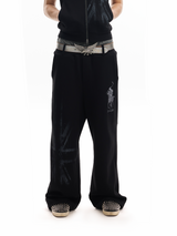 BEIGE FLAG REAPER SWEATPANTS
