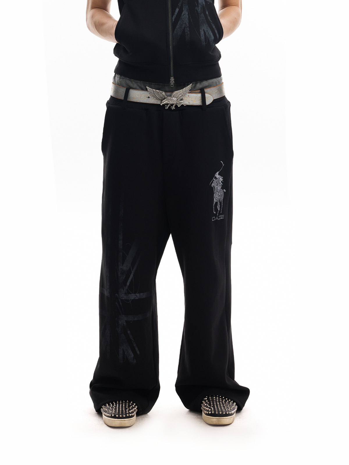 BEIGE FLAG REAPER SWEATPANTS