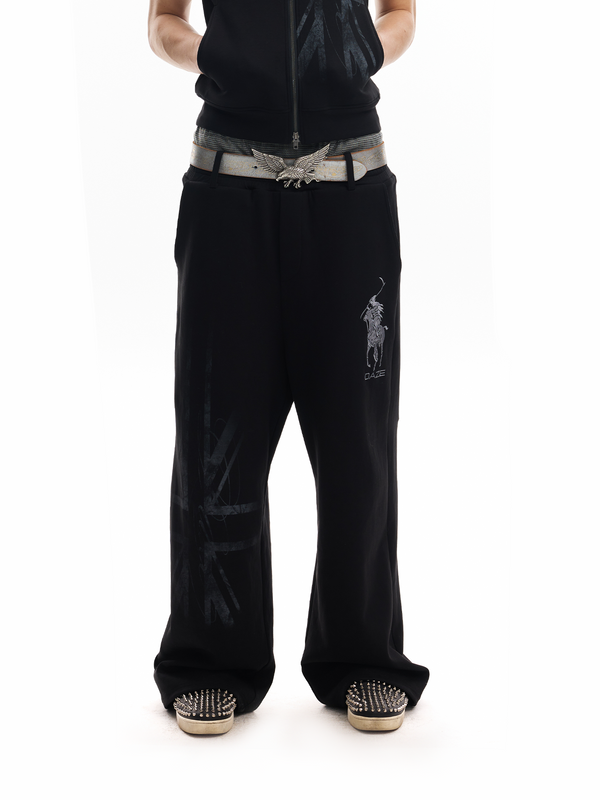 BEIGE FLAG REAPER SWEATPANTS