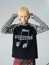STRIPED LONG SLEEVE TOP