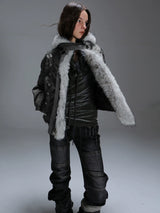 OVERSIZED FUR COLLAR DOWN JACKET