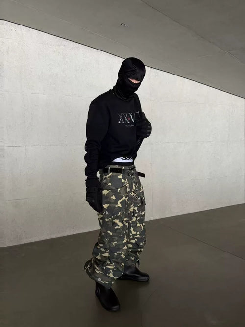 WASHED DARK BASIC LONG SLEEVE TEE