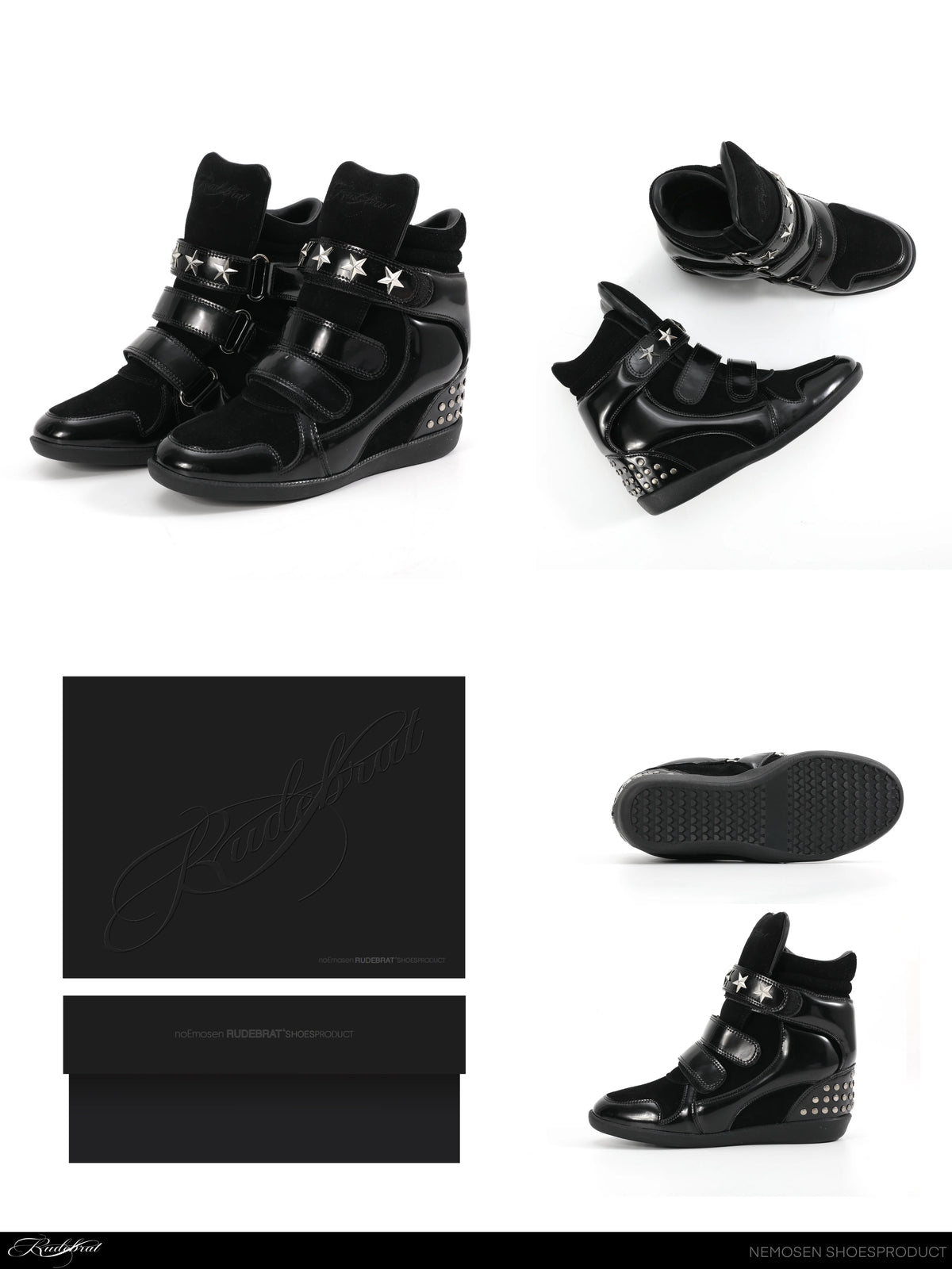 RETRO RIVET PLATFORM SNEAKERS