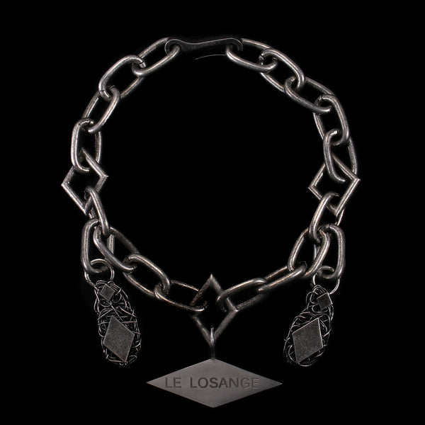 DIAMOND WINDING PENDANT NECKLACE