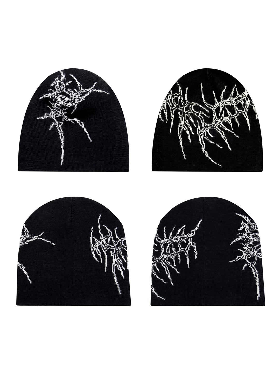 ORGANIC BONE PRINT KNIT HAT