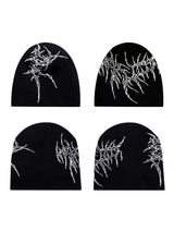 ORGANIC BONE PRINT KNIT HAT