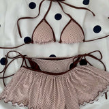 POLKA-DOT TIE-SIDE BIKINI SET