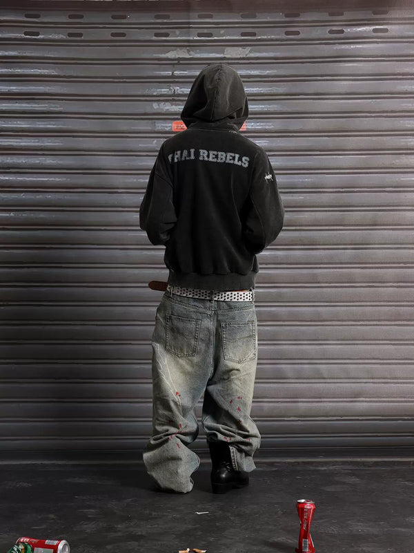 CASUAL WIDE-LEG STREETWEAR JEANS