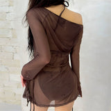 FLATTERING MESH SWIMSUIT SET