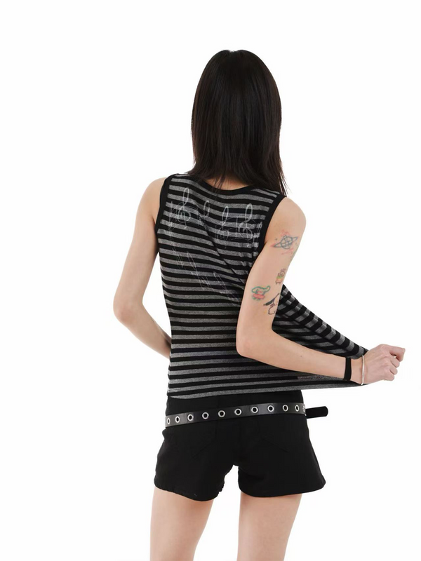 BREATHABLE STRIPED UNDERSHIRT