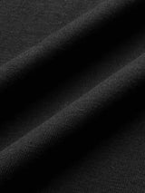 EMBROIDERED BLACK BASIC T-SHIRT