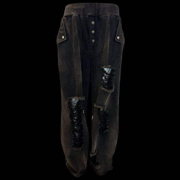 VINTAGE DRAWSTRING DENIM PANTS