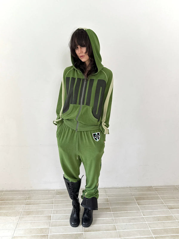 COLOR BLOCKED FLEECE HOODIE