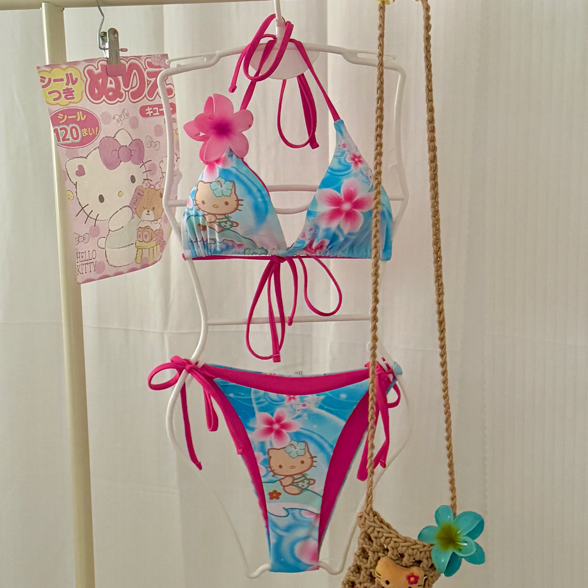 CUTE KITTY CAT BIKINI SET