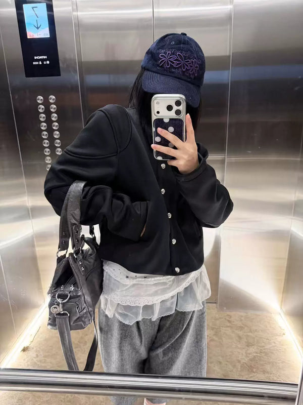 METAL BUTTON SHORT JACKET
