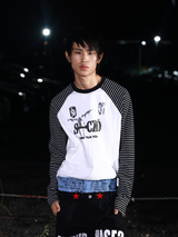 DEATH NOTE STRIPED BOXY TEE