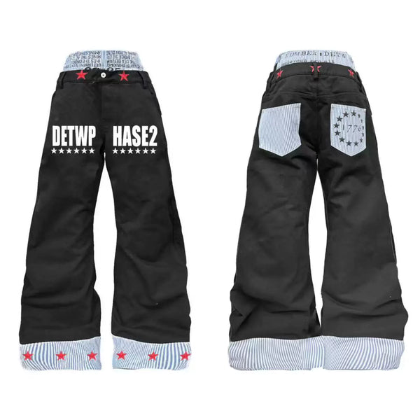 NICHE DOUBLE WAIST MACHETE JEANS