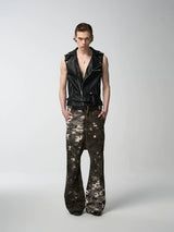 DISSOLVING CAMOUFLAGE DROP CROTCH PANTS