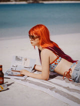 RETRO CHERRY PRINT BIKINI SET