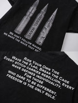 BULLET PRINT WASHED TEE